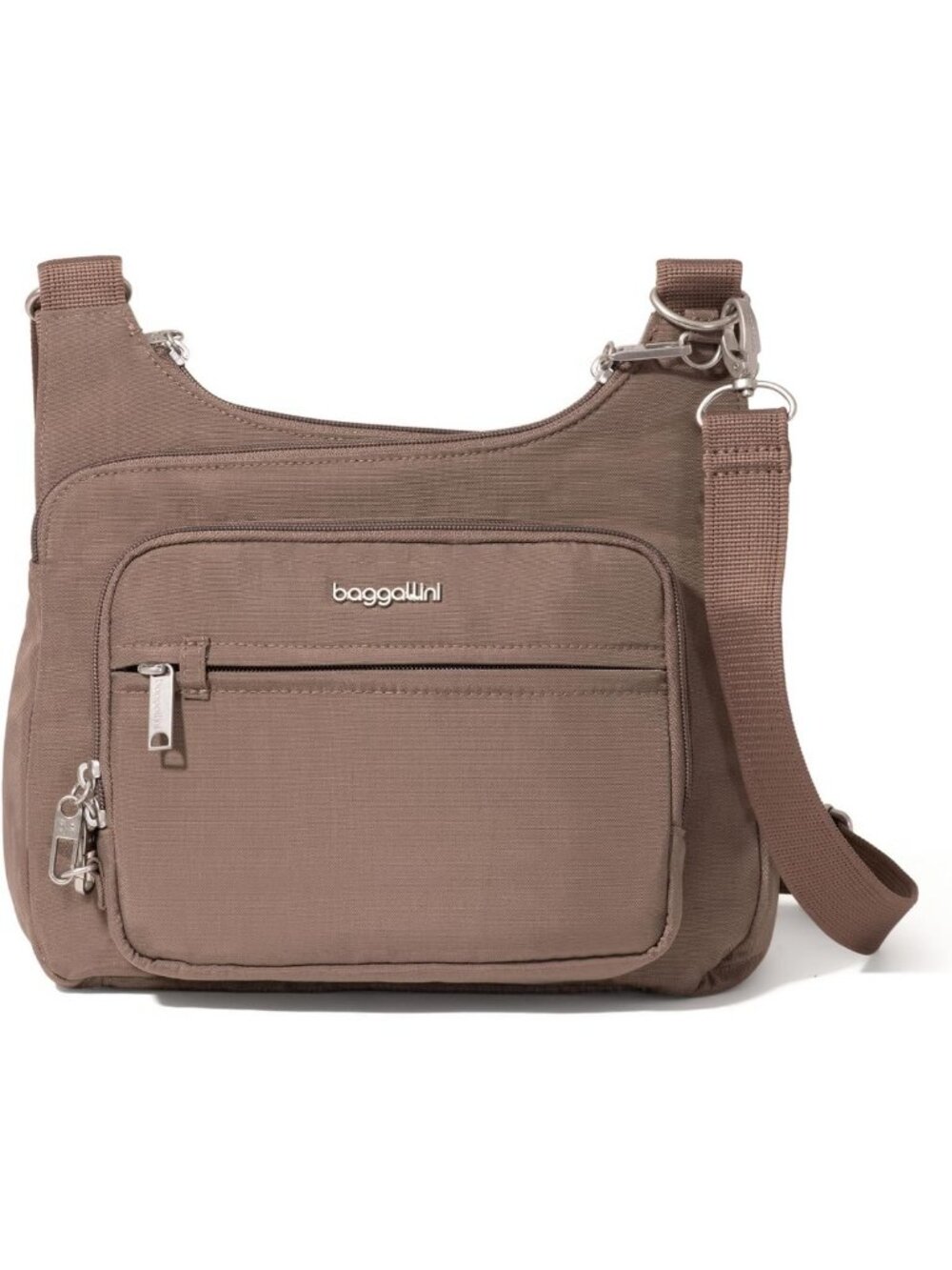 Anti-Theft Crossbody Bag with RFID, Locking Zippers & Built-in Wallet - 11”x8.5
